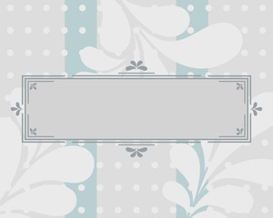 Vector frame with curls for your text.