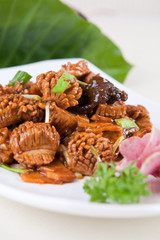 pork kidney and vegetable