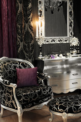 mirror and burning candles