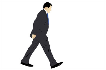 Fototapeta premium illustration of businessman