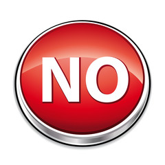 Red No icon button