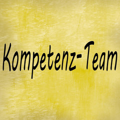 schild, plakat: kompetenz-team