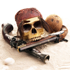 Pirate skull closeup