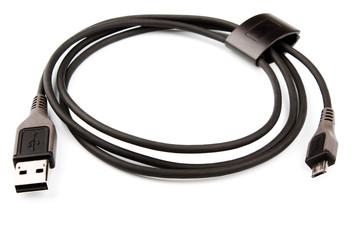 Usb cable on white background