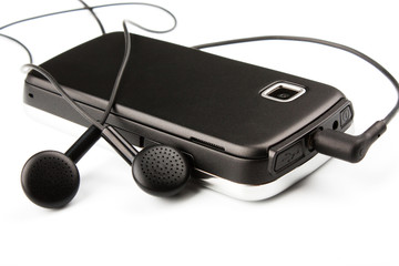 mobile phone and ear buds