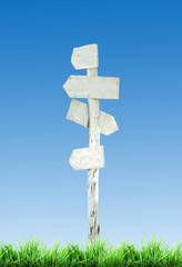 wooden signpost