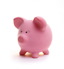 Piggy bank isolated on white