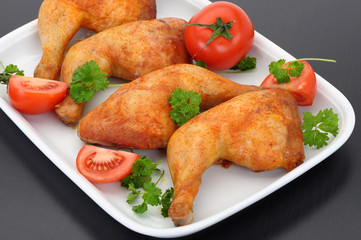 Gegrillte Hähnchenkeulen