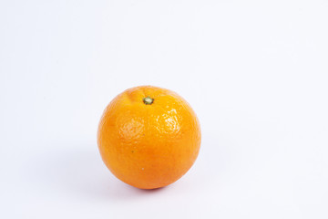 An orange, one orange place alone.