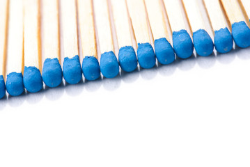 Naklejka premium Streichhölzer in blau