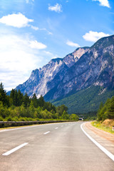 highway in Austrian Alps