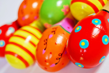 colorful wooden toy maracas