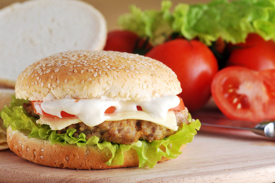 sandwich with  cutlet