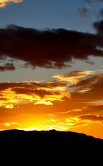 coucher de soleil en kabylie
