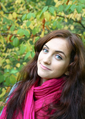 Naklejka premium pretty female face