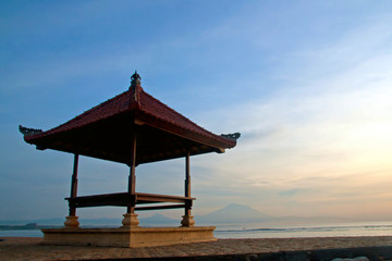 Gazebo in the beach