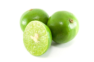 lemon slice on white background
