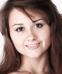 Obraz premium lovely girl with beautiful hair