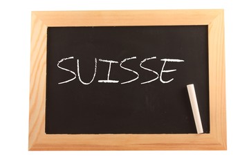 Obraz premium Suisse sur ardoise