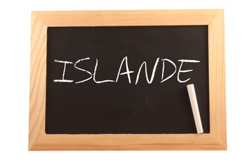 Islande sur ardoise