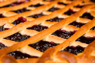 fresh blueberry pie
