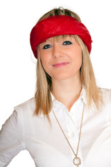 Frau mit Kopftuch 850