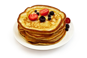 Pancakes with berries