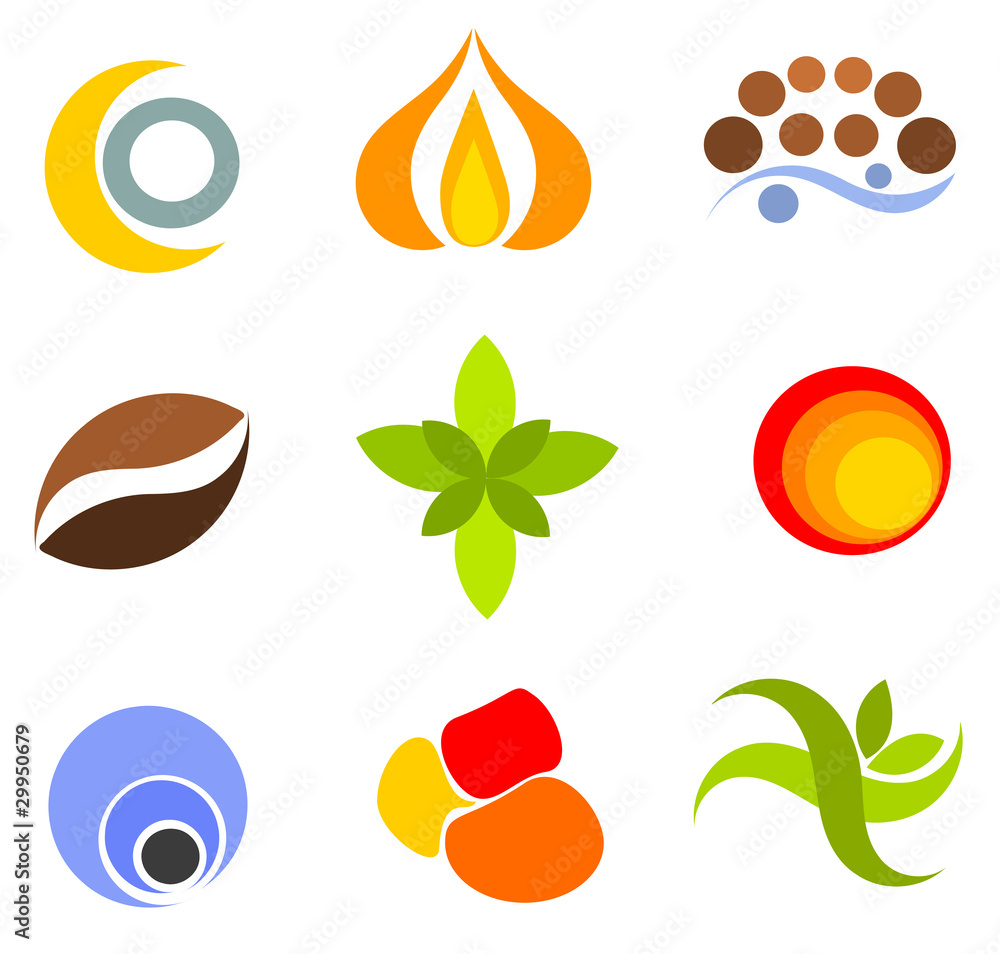 Canvas Prints set of symbols