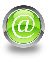 Address glossy icon on green button