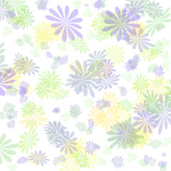 blue floral background