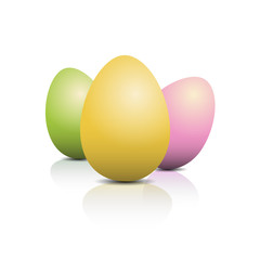 Colored eggs # Vector