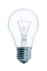 Light bulb isolated on a white backgronud