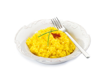 saffron rice on dish