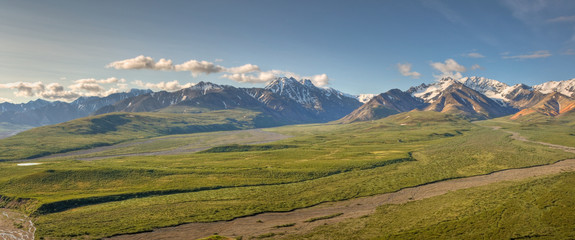 Polychrome Point Panorama, Denali