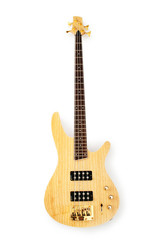 Naklejka premium Musical guitar isolated on the white background