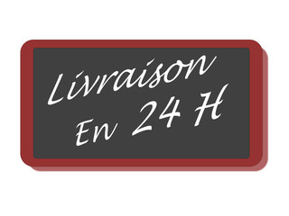Obraz premium PANNEAU LIVRAISON EN 24 H