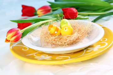 Easter place setting