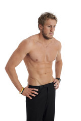 Fototapeta premium Fit young male isolated