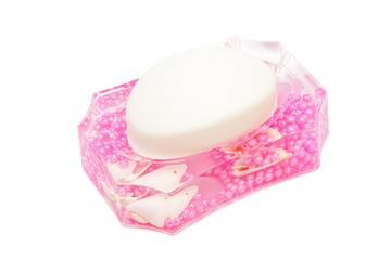 Obraz na płótnie Canvas pink dish soap