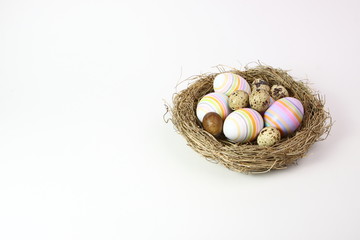 Ostern einige Eier im Nest