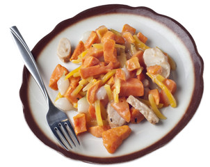 Chicken Sweet Potato and Pearl Onion Dinner