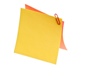 sheets of stapled paper clips