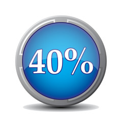40 PERCENT ICON