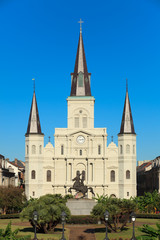 Fototapeta na wymiar Saint Louis Cathedral w Nowym Orleanie Dzielnicy Francuskiej