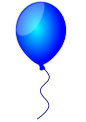 blauer Luftballon