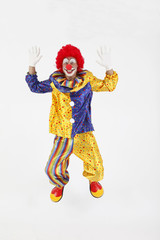 Clown fliegend