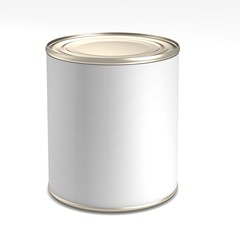 Tin with blank label