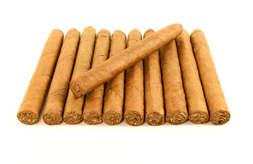 Stack of cuban cigars
