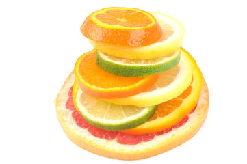 Fototapeta na wymiar Pyramide de vitamines
