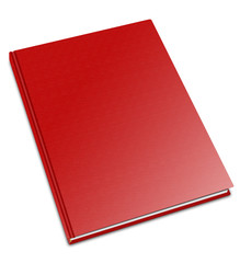 Big Red Book, blank front hard cover isolated large , isolated 